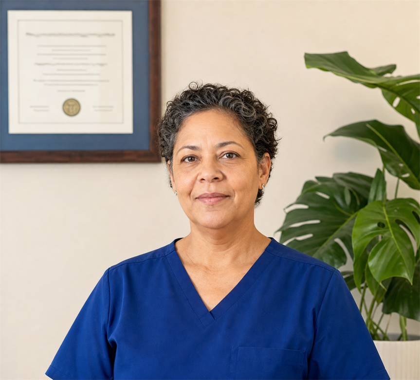 Licensed physician in clinical office